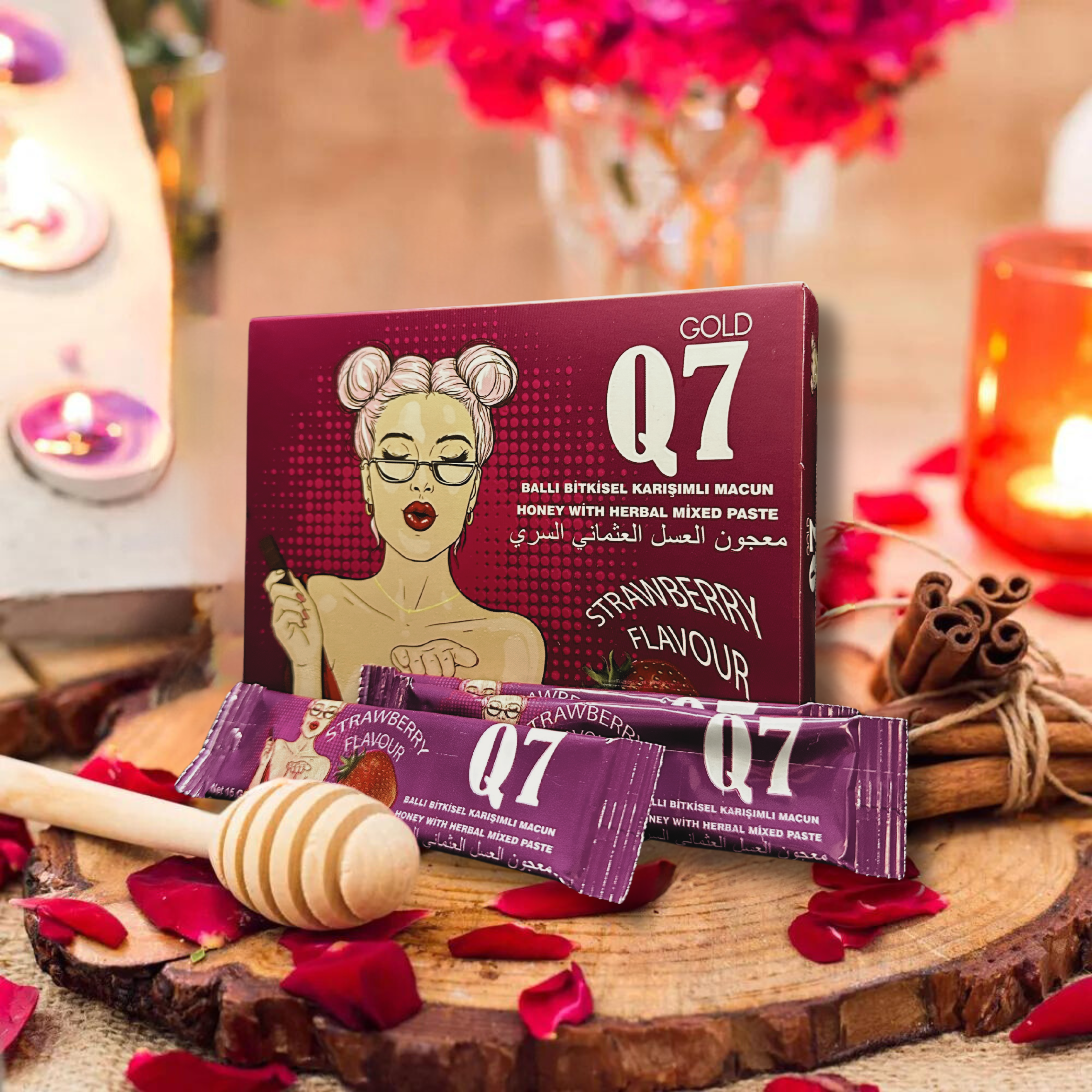 Q7 Pastă (cutie cu 12 plicuri) - stimulator pentru femei
