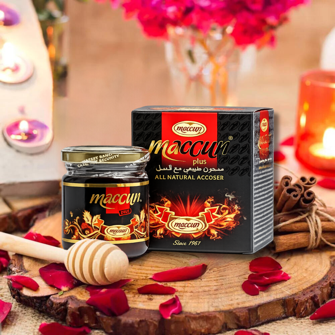 Maccun Plus 240gr – Pastă naturală cu miere și plante pentru potență și vitalitate masculină