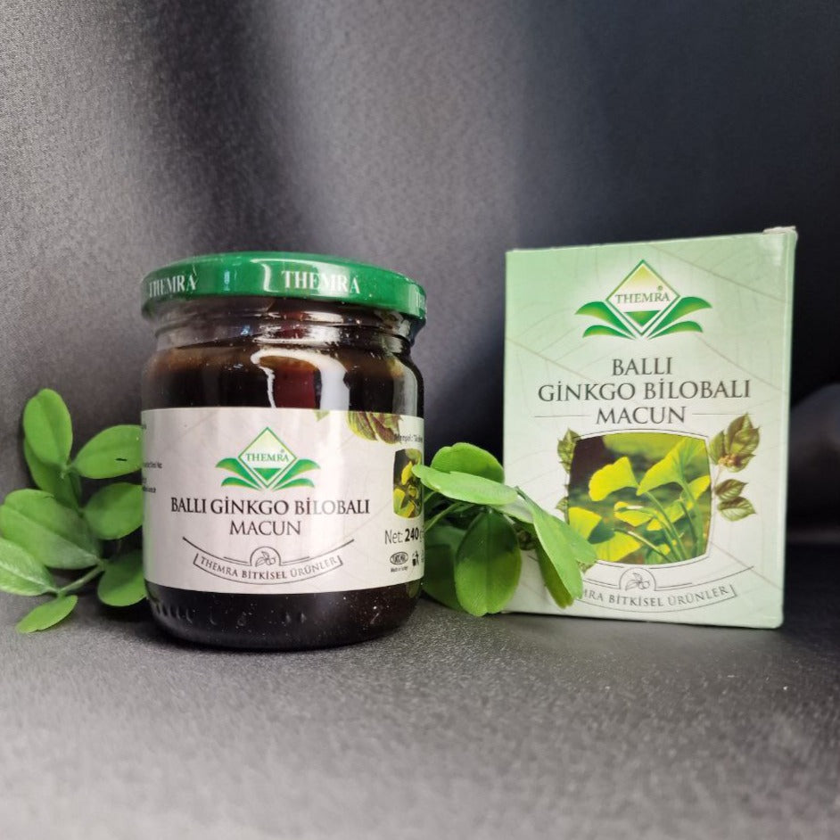 Pastă de miere cu Ginkgo Biloba - pentru îmbunătățirea circulației sanguine în creier.