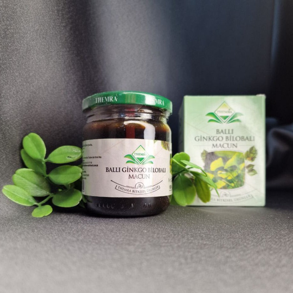 Pastă de miere cu Ginkgo Biloba - pentru îmbunătățirea circulației sanguine în creier.